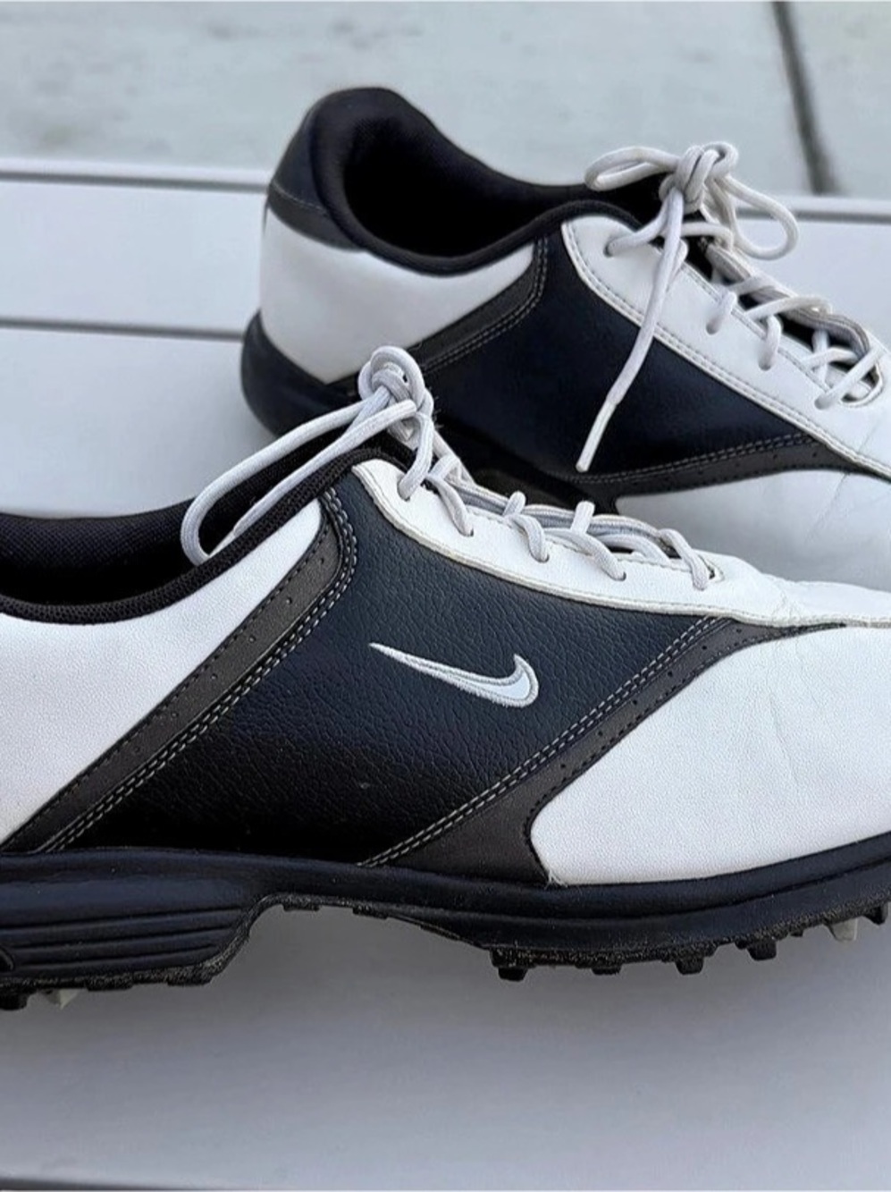 Nike Heritage Golf Shoes White Black US 10.5